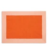 Sferra Roma 4-piece Colorblock Placemat Set In Tangerine