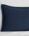Sferra Rombo Cotton Boudoir Sham, 12" X 16" In Navy