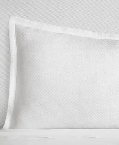 Sferra Rombo Cotton Boudoir Sham, 12" X 16" In White