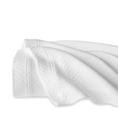 Sferra Rombo Cotton Diamond Matelasse Coverlet, Full/queen In White
