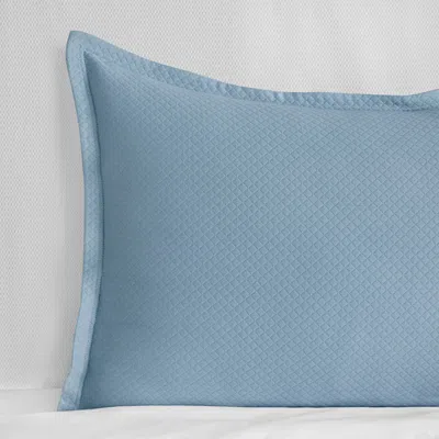 Sferra Rombo Cotton Diamond Matelasse Euro Sham In Blue