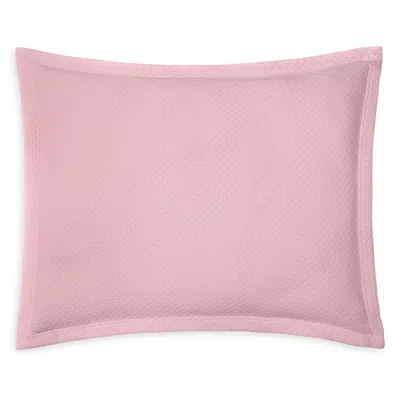 Sferra Rombo Cotton Diamond Pique Matelasse Euro Sham In Carnation