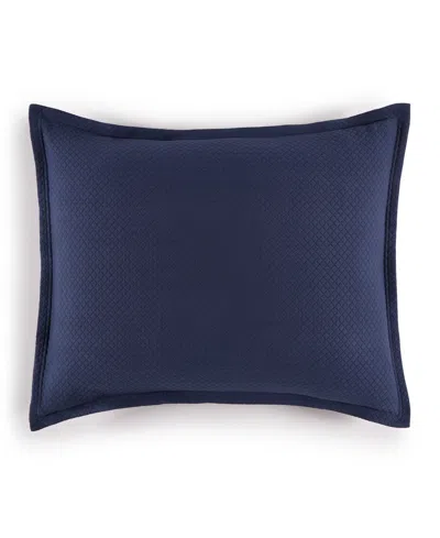 Sferra Rombo Cotton Sham, Standard In Blue