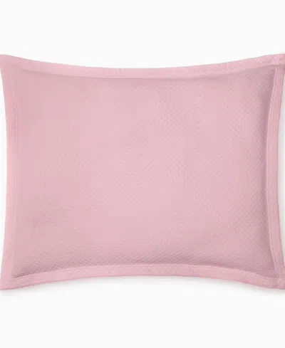 Sferra Rombo Cotton Super Euro Sham, 26" X 36" In Pink