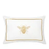 Sferra Ronzio Decorative Pillow, 12" X 18" In White/gold