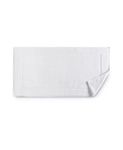 Sferra Sarma 100% Turkish Cotton Bath Mat, 20" X 35" In White