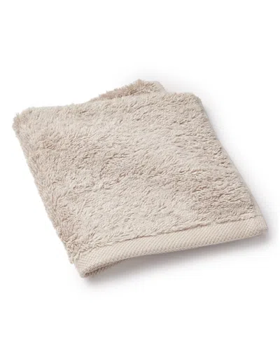 Sferra Sarma 100% Turkish Cotton Washcloth, 12" X 12" In Oatmeal
