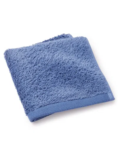 Sferra Sarma 100% Turkish Cotton Washcloth, 12" X 12" In Ocean