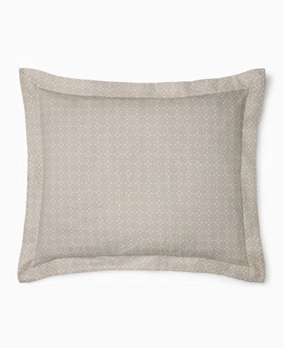 Sferra Sassetta Geometric Design Boudoir Sham, 12" X 16" In Brown
