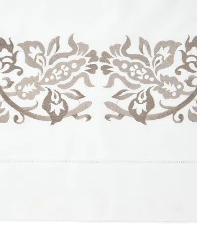 Sferra Saxon Standard Embroidered Sham In Gray