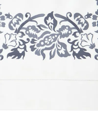 Sferra Saxon Standard Embroidered Sham In Indigo