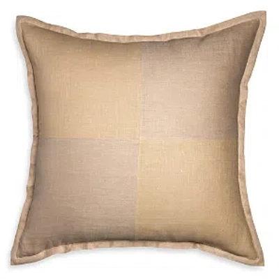 Sferra Scacchi Decorative Pillow, 20 X 20 - Exclusive In Putty/natural