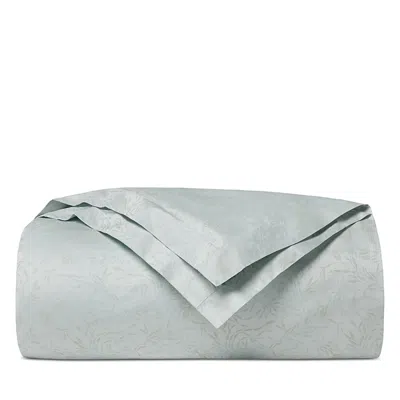 Sferra Selini Leaf Sateen Jacquard Duvet Cover, Full/queen In Silversage
