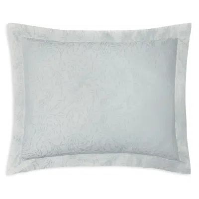 Sferra Selini Leaf Sateen Jacquard Sham, King In Silversage