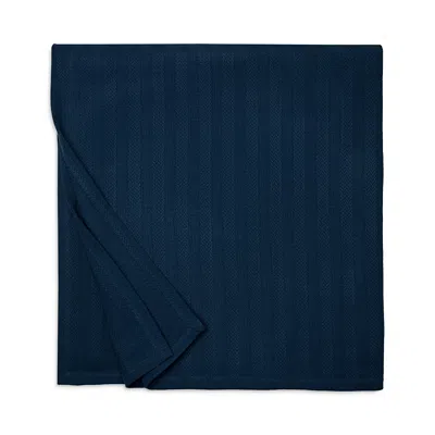 Sferra Tavira Twin Blanket, 80" X 100" In Navy