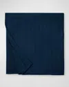 Sferra Tavira Full/queen Blanket, 100" X 100" In Navy