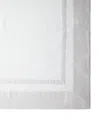 Sferra Tipton Oblong Tablecloth, 66" X 106" In Gray/white