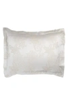 Sferra Tivoli Cotton Sateen Pillow Sham In Taupe