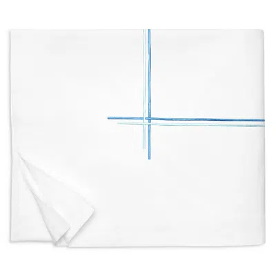 Sferra Tratto Duvet Cover, Full/queen In White/clearwater