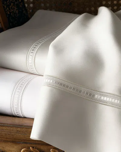 Sferra Two Standard 590 Thread Count Pillowcases In White