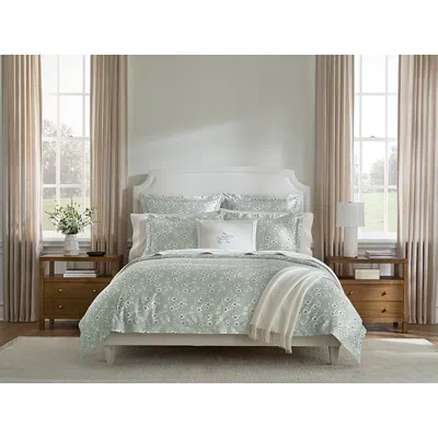 Sferra Verdello Printed Sateen Duvet Cover, King In Green