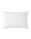 Sferra Vieste Decorative Pillow, 12" X 18" In White/hydrangea