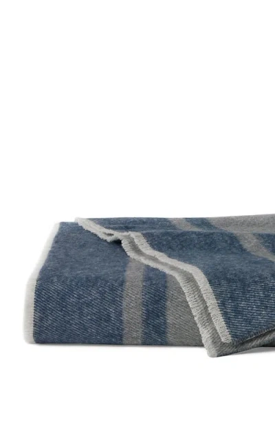 Sferra Viletta Throw Blanket In Navy/lunar