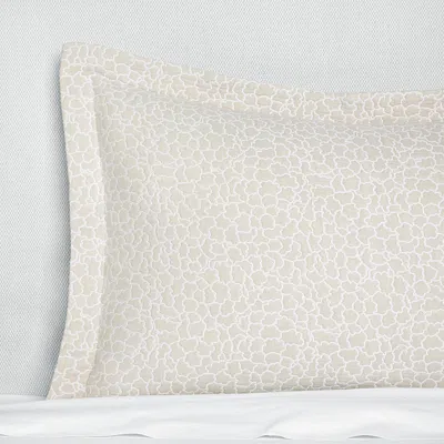 Sferra X Scalamandre Aurelia Textured Matelasse Sham, Euro In White