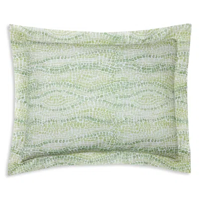 Sferra X Scalamandre Cobblestones Euro Sham In Green