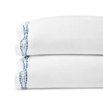 Sferra X Scalamandre Cobblestones Standard Pillowcase, Pair In White
