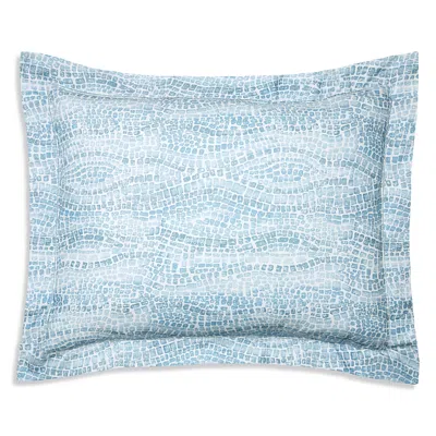 Sferra X Scalamandre Cobblestones Standard Sham In Blue