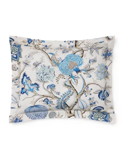 SFERRA X SCALAMANDRÉ COTTON PONDICHERRY SQUARE PILLOWCASE
