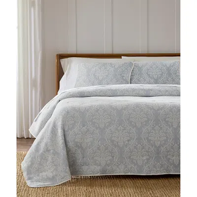 Sferra X Scalamandre Isabella Quilt, Full/queen In Gray