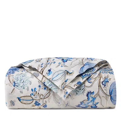 Sferra X Scalamandre Pondicherry Floral Percale Duvet Cover, King In Blue