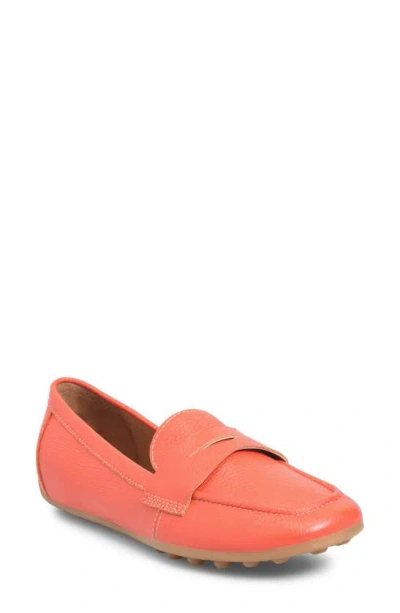 Söfft Allie Moc Toe Penny Loafer In Coral