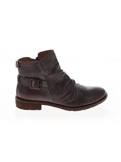 Pre-owned Söfft Ankle Boots In Burgundy