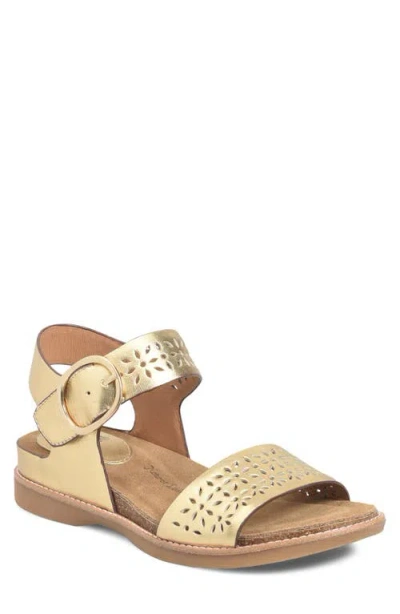 Söfft Bali Iii Ankle Strap Wedge Sandal In Gold