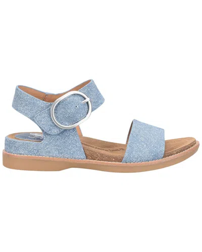 Söfft Bali Suede Sandal In Blue