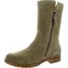 Söfft Betty Womens Cushioned Footbed Leather Mid-calf Boots In Green