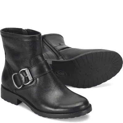 Söfft Brie Sf0103401 Women's 7 Black Leather Waterproof Inside Zip Boots Khd2519