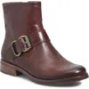 Söfft Brie Water Resistant Moto Bootie In Whiskey