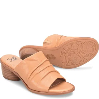 Söfft Farlan Ruched Sandal In Brown