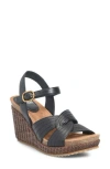 Söfft Clarissa Wedge Sandal In Black