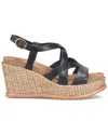 Söfft Devyn Slingback Espadrille Platform Wedge Sandal In Black