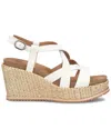 Söfft Devyn Slingback Espadrille Platform Wedge Sandal In White