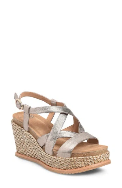 Söfft Devyn Slingback Espadrille Platform Wedge Sandal In Neutral