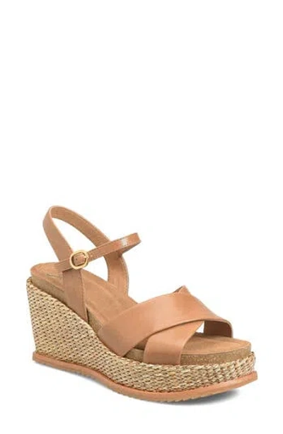 Söfft Devyn Slingback Espadrille Platform Wedge Sandal In Orange