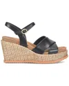Söfft Diana Espadrille Platform Wedge Sandal In Black