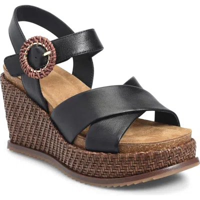 Söfft Dorathy Slingback Platform Wedge Sandal In Multi