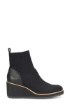 Söfft Elaina Wedge Knit Bootie In Animal Print